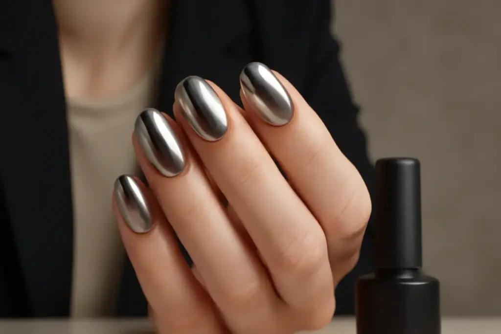 Nail art con effetti cromati: il dettaglio professionale per una manicure d’impatto senza eccessi