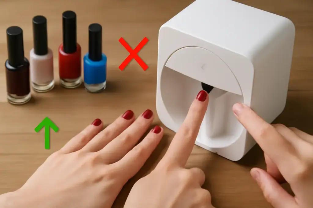 È possibile usare la stampante per unghie con smalti tradizionali? Pro e contro da considerare