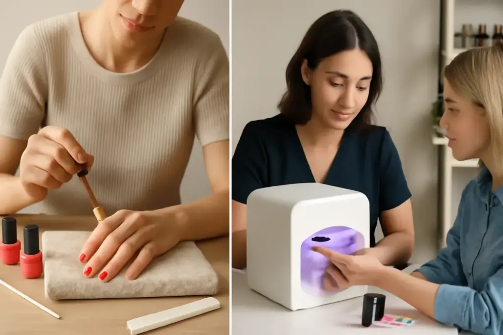 Manicure a casa o in salone? pro e contro della stampa per unghie domestica e professionale