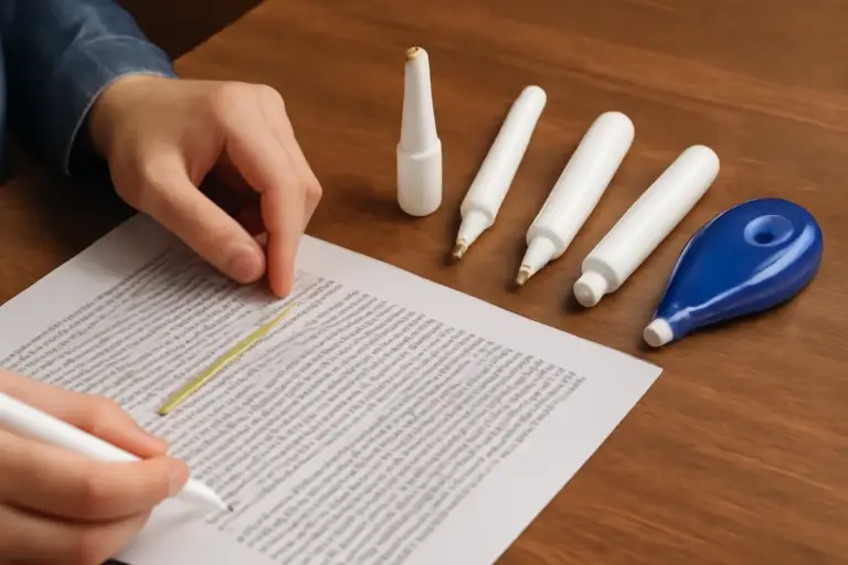 Quali penne correttive sono sicure per i dettagli dopo la stampa? Scopri materiali e alternative facili