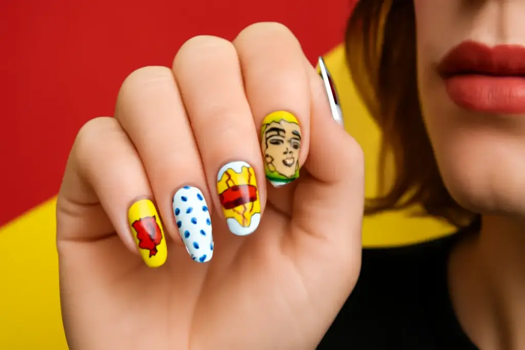Unghie con motivi pop art: idee fresche e facili da replicare per uno stile unico e moderno